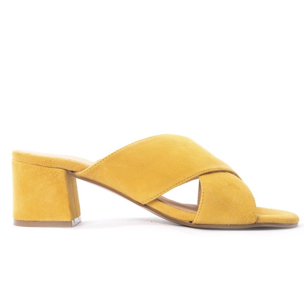 ILLY YELLOW SUEDE Sandal, size 37 - Picture 2 of 6